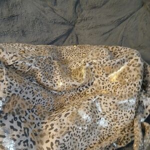 Leopard Print Sequin Fabric